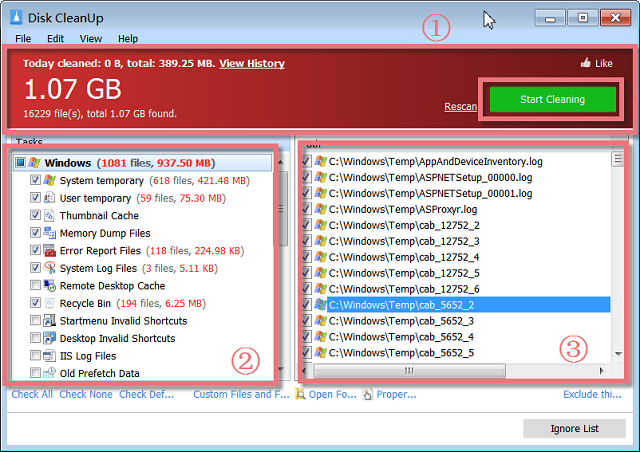 Glary Disk Cleaner full setup free download