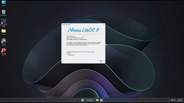 Windows 11 Nexus LiteOS full setup free download